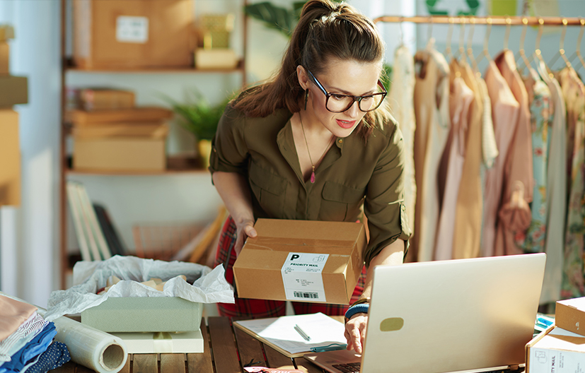 woman working as fashion designer
